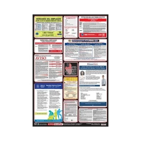 Accuform POSTERS COMBO STATE, FEDERAL AND OSHA PPG400IL PPG400IL